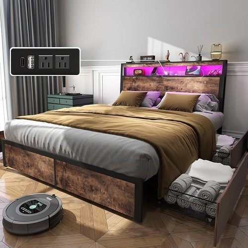 Drawers king queen full led - full,