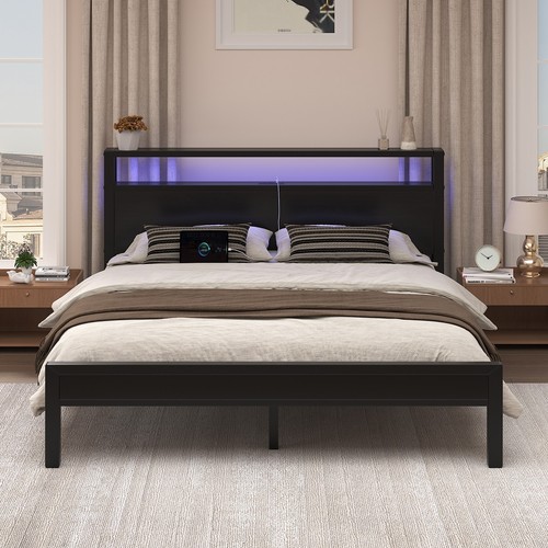 Led bed frame full - led,