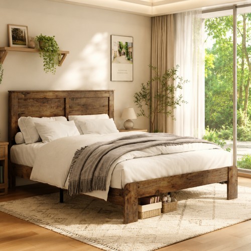 Bshti full size metal wood - size,