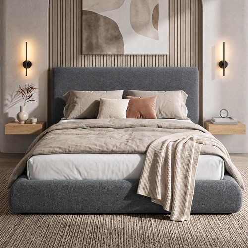 Cloud upholstered platform bed - cloud,