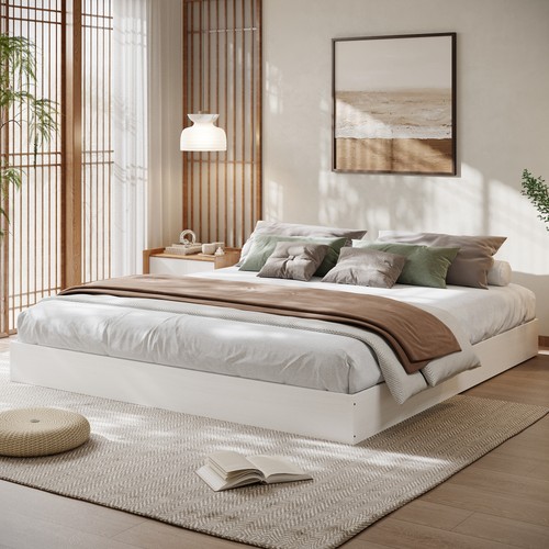 Wood platform bed - platform,