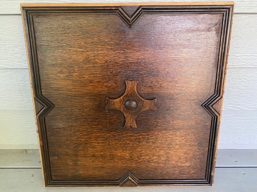 Antique wooden bed frame - bed, panel