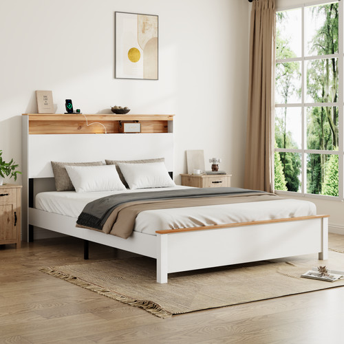 Full wooden bed - full,