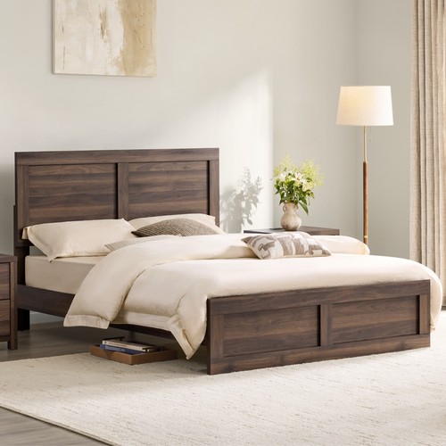 Chita wood bed frame wooden - wood, frame,wooden