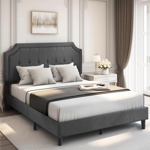 Queen size platform bed frame - size,