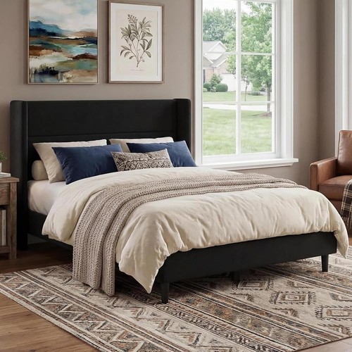 Upholstered bed frame - upholstered,