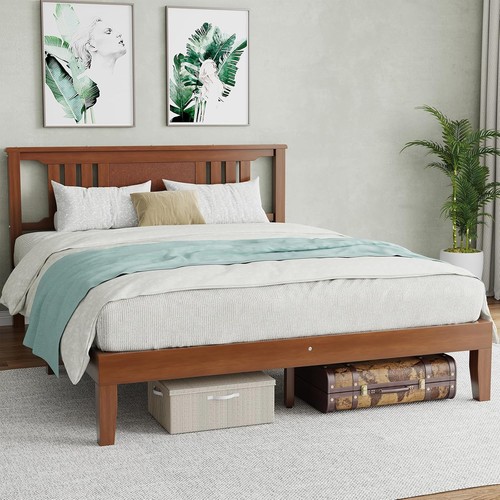 Solid wood bed frame - bed,