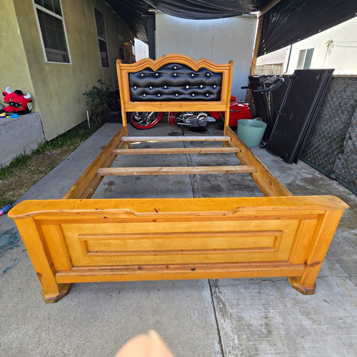 Full wood bed frame - full,