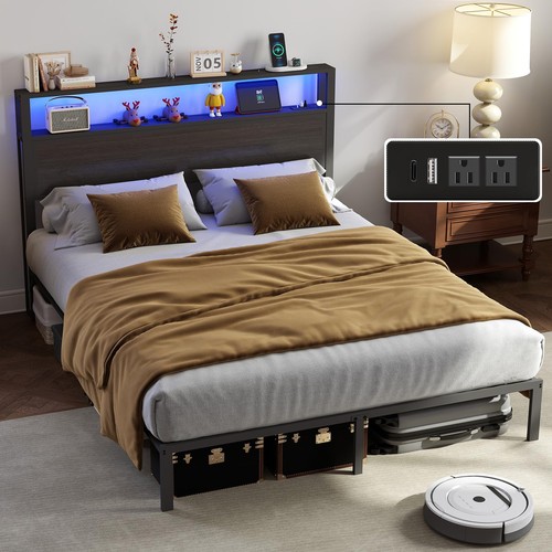 Rvonow full size bed frame - full,