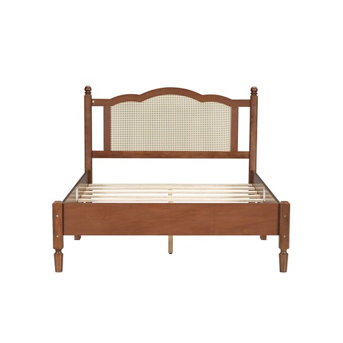 Full size wooden vintage bed - full,