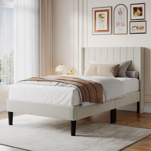 Bed frame with modern - bed,