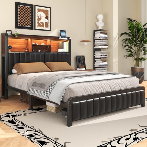 Full queen bed frame - full, 54.3"
