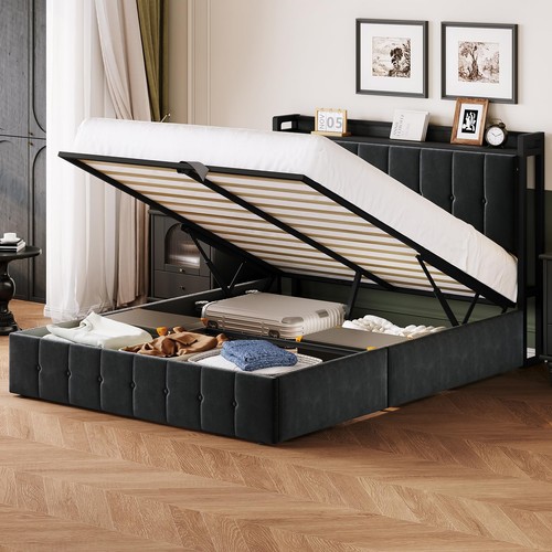 Full size lift storage bed - storage,