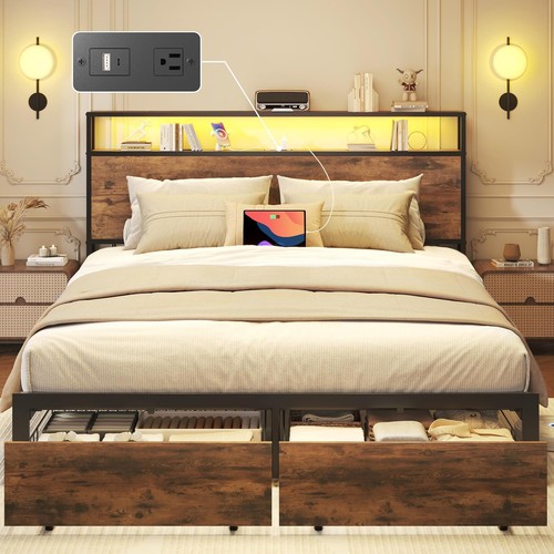 Full queen size bed - size, frame