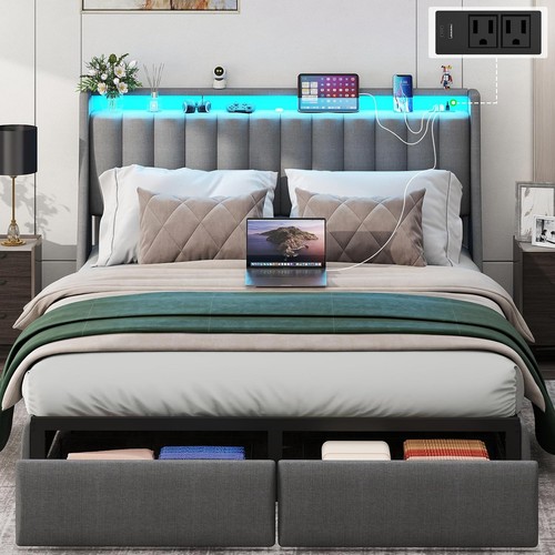 Full queen size bed - size, frame