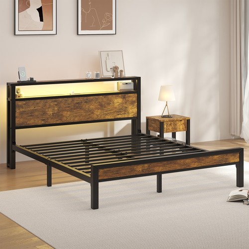 Bed fame full queen king - bed, with